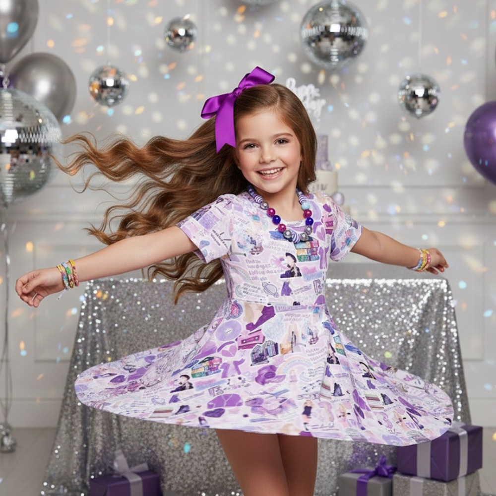 TS concert dress Taylor Swift inspired singer dress girls Birthday dress gift